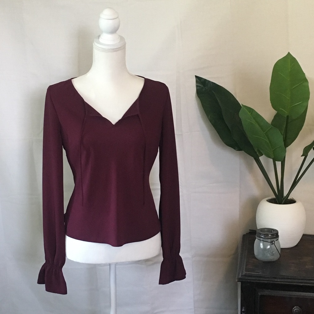 ⚜️ Ann Taylor LOFT Maroon Top! ⚜️